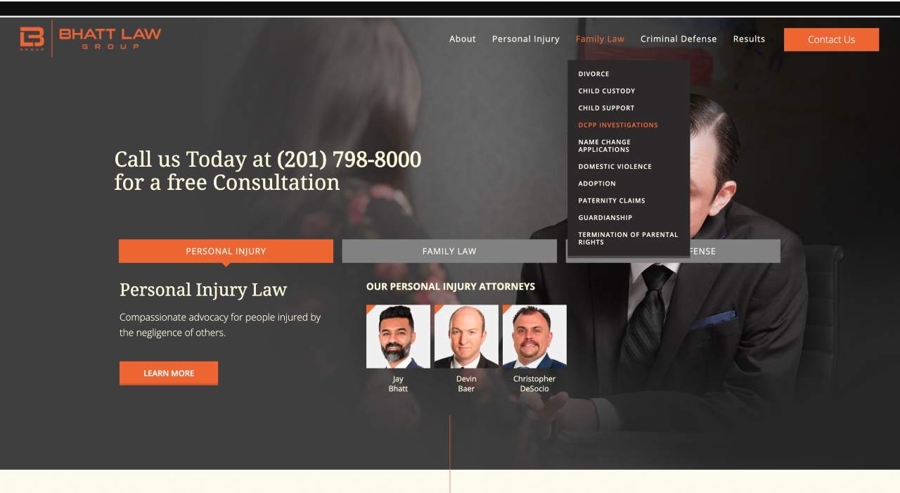 website for law firm